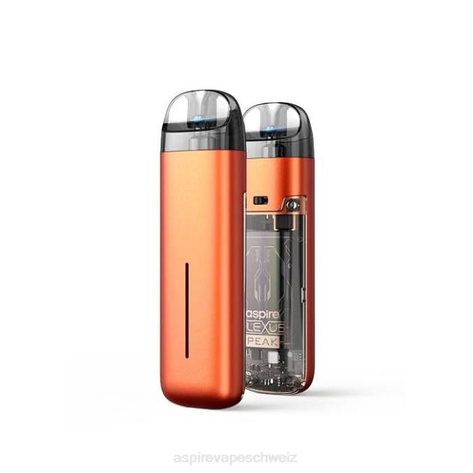 02D8E4 Aspire Flexus Gipfel Aspire vape pod Bernsteinorange