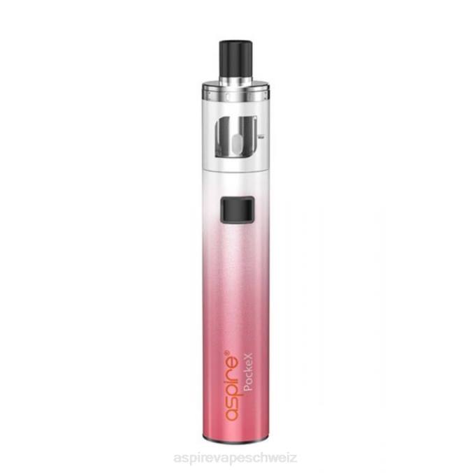 02D8E116 Aspire Pockex Jubiläums-Edition-Kit Aspire vape anleitung rosa Farbverlauf