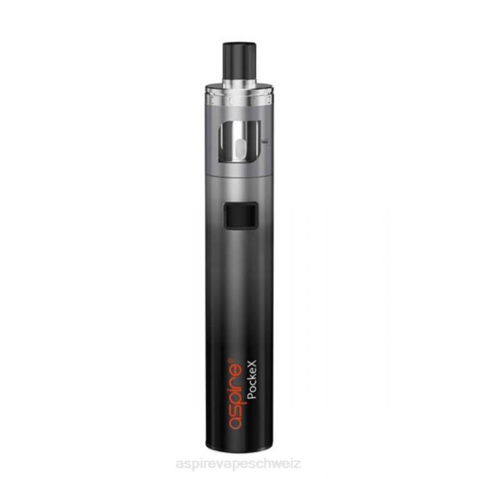 02D8E118 Aspire Pockex Jubiläums-Edition-Kit Aspire vape pen grauer Farbverlauf