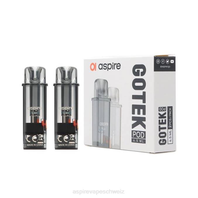 02D8E232 Aspire Gotek Pod (nachgefüllte Ausgabe 4,5 ml), kompatibel mit Gotek X und Gotek S Aspire vape amazon