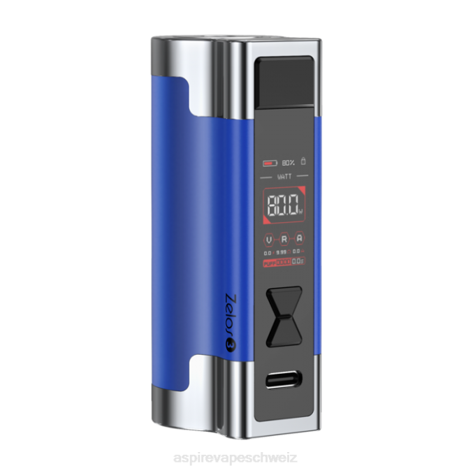 02D8E194 Aspire Zelos 3 mod Aspire vape pod Blau